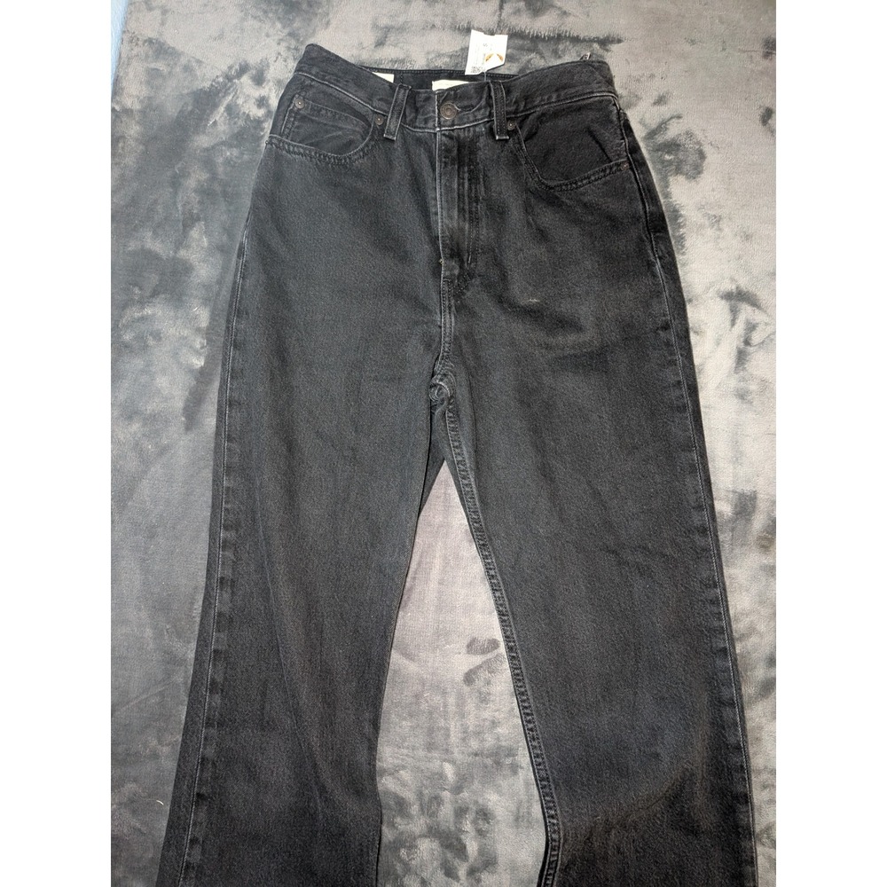 Levis 70s High Slim Straight Denim Jeans Womens Size 27 Black High Rise Cotton - Picture 3 of 8